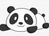 可爱又剪刀的小熊猫画法 大熊猫简笔画教程 熊猫儿童画卡通画手绘