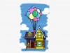 飞屋环游记里面气球吊着的房子怎么会 气球房子画法 飞屋环游记房子儿童画简笔画卡通画
