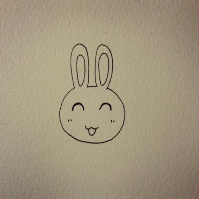 可爱小兔子的画法,小兔子卡通画怎么画?