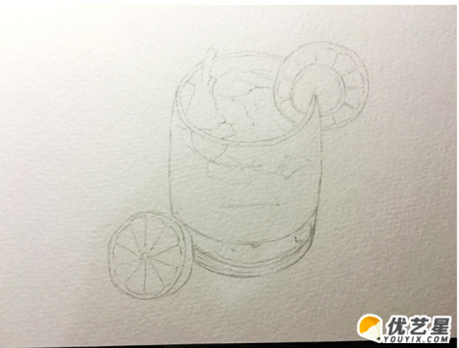 夏天可口冰镇柠檬汁饮料的手绘画教程各种柠檬饮料的手绘画法