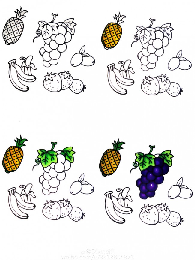 水果简笔画教程 水果简笔画怎么画 常见水果的简笔画画法