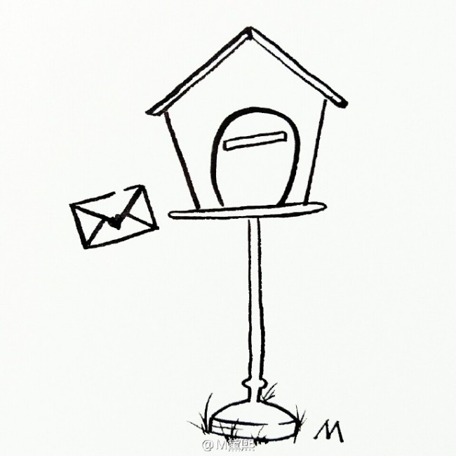 小邮箱怎么画邮箱的画法邮箱简笔画图片也可以做小鸟屋哦