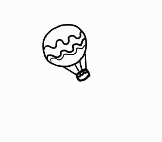 热气球简笔画教程图片热气球的画法热气球怎么画热气球卡通画