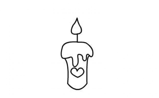 好看的蜡烛怎么画蜡烛烛火简笔画教程图片生日蜡烛的画法