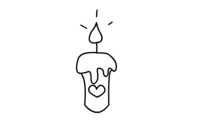 好看的蜡烛怎么画 蜡烛烛火简笔画教程图片 生日蜡烛的画法