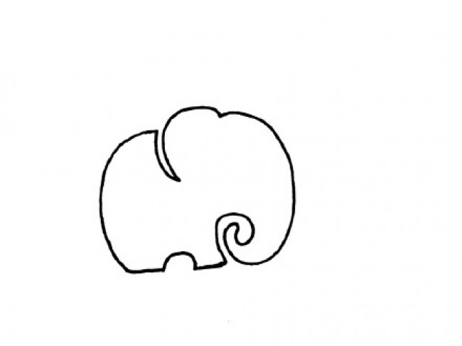 可爱的小象卡通画画法大象简笔画怎么画小象儿童画绘画教程
