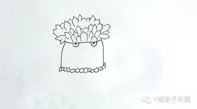 植物大战僵尸寒冰菇怎么画 寒冰菇简笔画画法 寒冰菇儿童画卡通画手绘