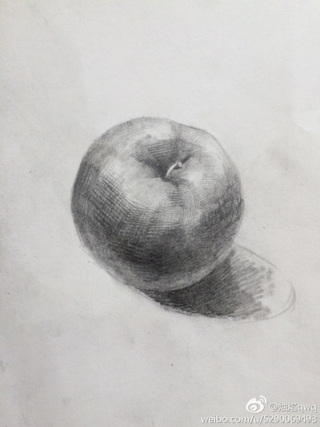 苹果的素描画手绘教程图片苹果素描画怎么画苹果素描的画法