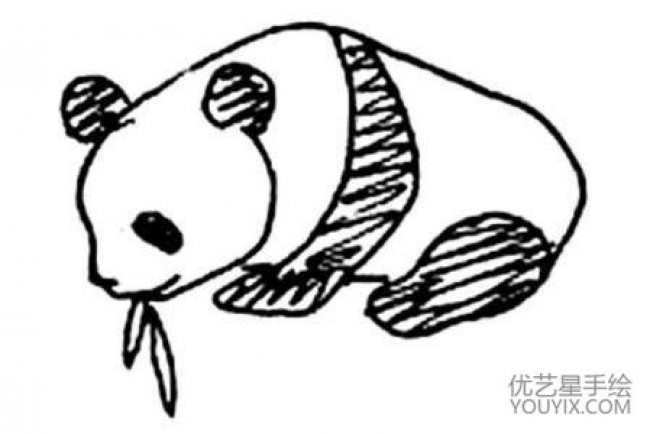 多款可爱大熊猫简笔画参考图片与教程教你画大熊猫的儿童画图片与教程