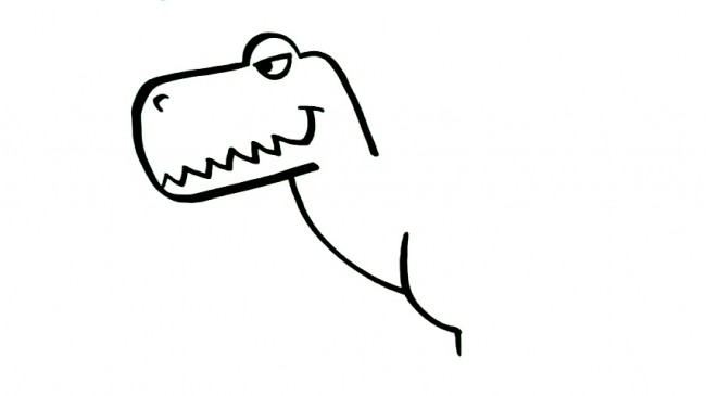 恐龙怎么画恐龙简笔画画法儿童画恐龙教程图片
