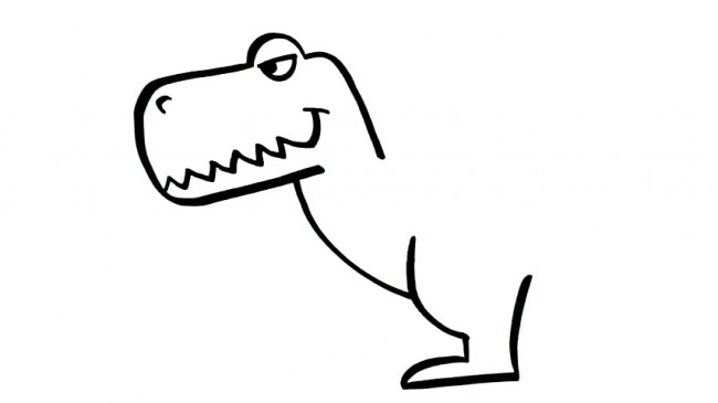 恐龙怎么画恐龙简笔画画法儿童画恐龙教程图片