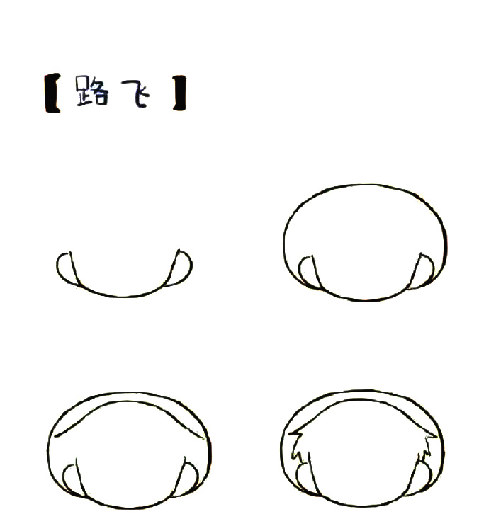 q版海贼王路飞的画法教程 路飞怎么画?路飞卡通画