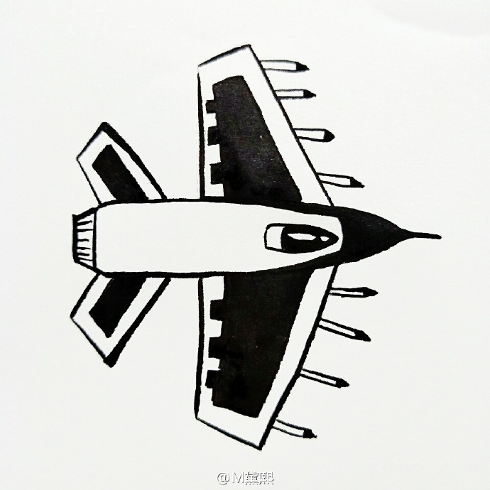 战斗机简笔画教程图片战斗机飞机的简笔画画法简单战斗机怎么画