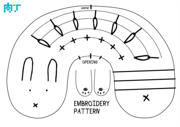 可爱漂亮的兔枕怎么制作 精美漂亮的U型旅行兔枕的手工diy制作步骤教程_www.youyix.com