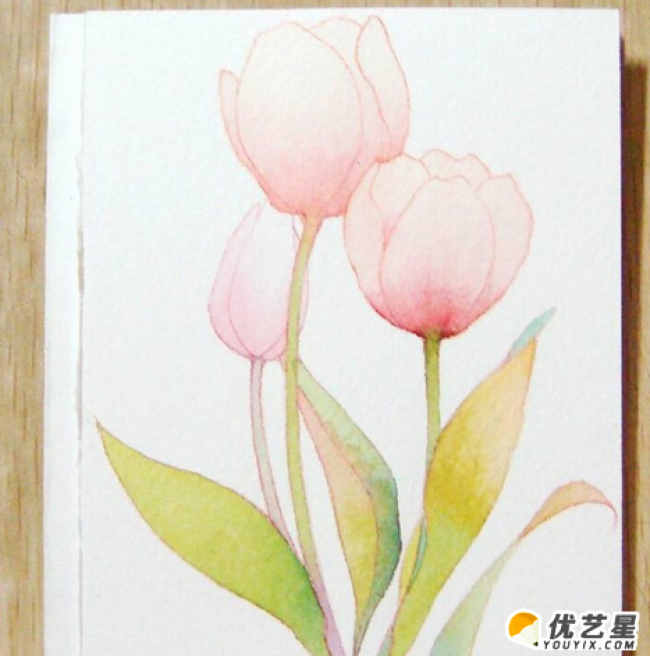 漂亮的花儿怎么画 简单花儿的水彩手绘教程 2 图片 4p 才艺君