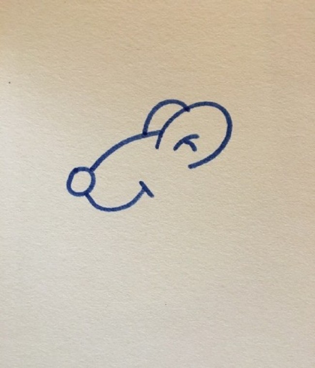 吃奶酪的小老鼠卡通画老鼠简笔画画法老鼠儿童画教程手绘2