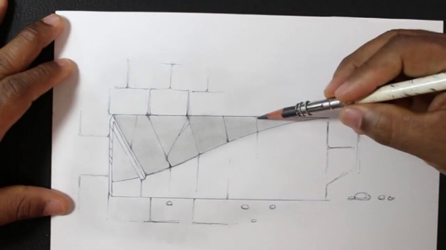 鉛筆素描立體3d畫逼真的隧道立體畫素描畫簡單的立體畫畫法